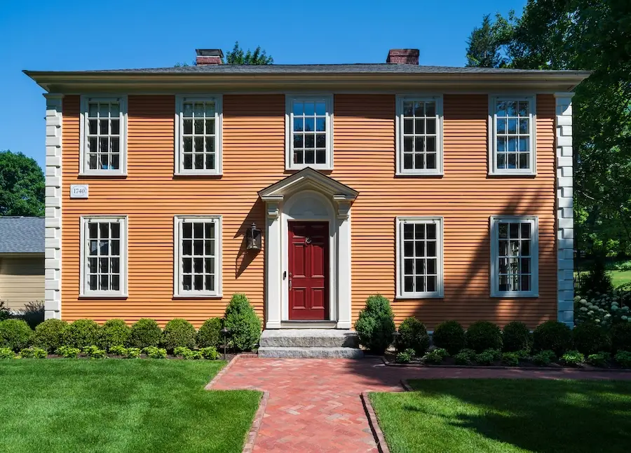 front yard landscape design in sudbury, ma